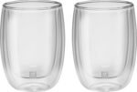 ZWILLING Sorrent 39500-076 Sorrento Double Wall Glass Coffee 6.8 fl oz (200 ml), Set of 2 Pieces, Tumbler, Heat Resistant, Cold Insulation, Double Wall Construction, Coffee Cup, Microwave Safe - Image 3