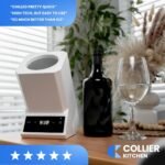 Electric Wine Chiller | Single Bottle Portable Wine Cooler with LED Touch Display & Adjustable Temperature | Sleek Iceless Wine Chilling for Modern Kitchens - Image 7