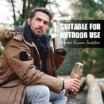 American Flag Insulated Water Bottle,17oz Patriotic Stainless Steel Vacuum Bottle,Gifts for Dad Husband from Daughter Son Wife Gifts for Anniversary - Image 5