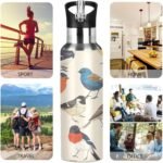 YETTASBIN Bird Water Bottle with Straw Lid 32oz Leakproof Vacuum Insulated Stainless Steel Sport Water Bottles for Gym, School, Travel - Image 6