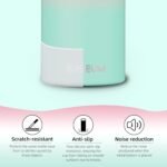 SASEUM Kids Sport Water Bottle 18oz Stainless Steel Double Wall Vacuum Thermal Mug with Leak Proof Spout Lids, Wide Mouth Metal Insulated Water Jug for Gym and Travel,Pink-Green - Image 5