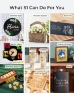 xTool S1 20W Laser Cutter and Laser Engraver for Tumblers, 23.93" x 15.16" Bed Size, 600mm/s Speed, Laser Engraving Machine, Laser Engraver for Wood and Metal, Acrylic, Big Project - Rotary Bundle - Image 5