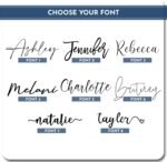 Personalized Skinny Tumbler with Name - Custom 20 oz Insulated Stainless Steel Cup with Straw & Lid - Choose Your Font & Color - Drinkware for Women, Bridesmaids, Birthdays - Image 3