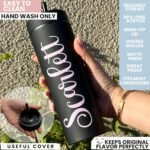 Personalized Skinny Tumbler with Name - Custom 20 oz Insulated Stainless Steel Cup with Straw & Lid - Choose Your Font & Color - Drinkware for Women, Bridesmaids, Birthdays - Image 6