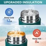 【Upgraded】Exllena Small Insulated Water Bottle 8 oz/250ml– Mini Insulated Water Bottle for Hot & Cold Drinks, Perfect Small Flask for Travel, Purse...(Lake Blue) - Image 6