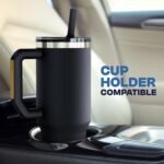 Thicc Buddy - 40 oz Stainless Steel Vacuum Insulated Tumbler with Lid and Straw for Water - Travel Mug Cupholder Friendly - Gifts for Women Men Him Her - Image 7