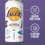 Hydrapeak x NBA Officially Licensed Los Angeles Lakers 32oz Active Water Bottle Chug Lid Stainless Steel Reusable Double Wall Celebrating The City Of Los Angeles - Image 3