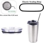 20 oz Tumbler Lids Replacement Spill-proof Splash Resistant Lid Cup Tumbler Lids Covers for YETI Rambler,Old Style Rtic and More Travel Mugs 4 Pack - Image 4