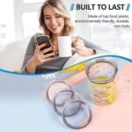 20 oz Tumbler Lids Replacement Spill-proof Splash Resistant Lid Cup Tumbler Lids Covers for YETI Rambler,Old Style Rtic and More Travel Mugs 4 Pack - Image 5