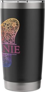 Watercolor Butterfly Travel Mug Personalized Name Stephanie Stainless Steel Insulated Tumbler - Image 3