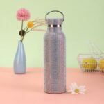 800ML Copper Water Bottle​ ​One-Click Open Lid​ ​Thermal Insulation ​Leakproof Sports Bottle​ Anti-Slip Silicone Base​ (copper plating, 800 ml) - Image 3