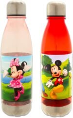 Disney Mickey & Minnie Mouse Stainless Steel Water Bottle Set - Bundle of 2 Reusable Sports Tumblers Plus More School Supplies for Kids - Image 3