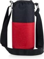 Picnic TIME Disney Mickey Mouse Shorts Shorts Bottle Cooler, Water Bottle Holder, Insulated Water Bottle Cooler Bag, (Black with Red Pattern) - Image 6