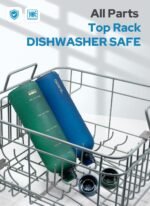 Opard Slim Water Bottle 27oz, Dishwasher Safe Plastic Water Bottle BPA-Free, Leakproof Screw Top, Midnight Blue, Reusable for Travel School Sport Gym Hiking - Image 3