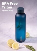 Opard Slim Water Bottle 27oz, Dishwasher Safe Plastic Water Bottle BPA-Free, Leakproof Screw Top, Midnight Blue, Reusable for Travel School Sport Gym Hiking - Image 7