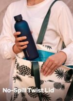 Opard Slim Water Bottle 27oz, Dishwasher Safe Plastic Water Bottle BPA-Free, Leakproof Screw Top, Midnight Blue, Reusable for Travel School Sport Gym Hiking - Image 8