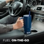 Cup with Lid and Straw, Tumbler with Handle, Travel Mugs, Stainless Steel Cup, Insulated Water Bottle, Insulated Travel Coffee Mugs, Cup with Straw, Coffee Mugs with Lids (NAVY BLUE, 40 OZ) - Image 6