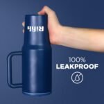 Cup with Lid and Straw, Tumbler with Handle, Travel Mugs, Stainless Steel Cup, Insulated Water Bottle, Insulated Travel Coffee Mugs, Cup with Straw, Coffee Mugs with Lids (NAVY BLUE, 40 OZ) - Image 7