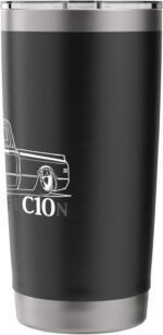 1970-1972 C10 Custom Truck Perfection C10 Truck Silhouette Stainless Steel Insulated Tumbler - Image 3
