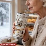 Love Baking - Personalized Baking Tumbler Custom Name Baker Coffee Mug Pastry Chef Gift Baking Enthusiast Travel Cup Insulated Tumbler For Mom Kitchen Decor Birthday Present For Her - Image 4