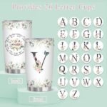 Personalized Initial V Tumbler 20oz, Monogrammed Gift for Women Birthday Mothers Day Religious Gift, Personalized Christian Gift for Women Initial Coffee Mug - Image 5