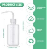Norme 30 Pcs Tattoo Wash Bottle 250ml Tattoo Squeeze Bottle Plastic White with Narrow Mouth Squirt for Lab Cleaning Water Tools Plant Irrigation Medical, 8oz - Image 3
