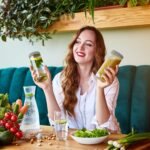 All About Juicing Clear Glass Water Bottles Set - 6 Pack Wide Mouth with Lids for Juice, Smoothies, Beverage Storage - 16 oz, Durable, Reusable, Dishwasher Safe, Leak Proof (Grey Caps) - Image 5