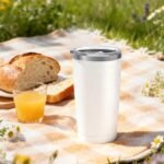 YOUKE OLA 20 Pack Stainless Steel Tumbler Bulk Insulated Vacuum Travel Mug Powder Coated Coffee Mug Gift for Laser Engrave, 20oz White - Image 4