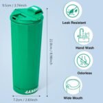 20 oz Cup with Horn - The Perfect Tumbler for Sports Fans - Reusable Water Bottle Ideal for Cheering at Game day, Tailgating, World Cup, Party, Celebration. (Green) - Image 4