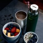 BLACK + BLUM Travel Glass Water Bottle | Lightweight, Leak Proof Flask w/ Protective Sleeve & Stainless Steel Lid | Hot or Cold Drinks for Travel, Office & School for All Ages | Olive, 20 oz / 600 ml - Image 5