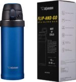 Zojirushi SM-QHE48AK, Flip-and-Go Stainless Mug, 16-Ounce, Cobalt Blue - Image 4