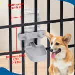 Kenond 50 oz Rabbit Water Dispenser,Gravity Dog Water Bowl Dispenser for Cage,Auto Water Bottle for Ferret,Cat,Dog and Other Animals, Compatible with Widemouth Cages, Wire Cages and Crates(Gary) - Image 5