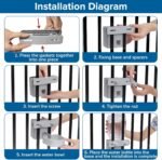 Kenond 50 oz Rabbit Water Dispenser,Gravity Dog Water Bowl Dispenser for Cage,Auto Water Bottle for Ferret,Cat,Dog and Other Animals, Compatible with Widemouth Cages, Wire Cages and Crates(Gary) - Image 7