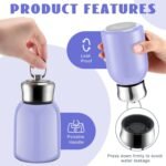 Mifoci 1 Pcs 10oz Mini Water Bottles Stainless Steel Slim Insulated Thermal for Hot Cold Drink Thermal Small Vacuum Portable Water Bottle for Women Gifts Travel Camping Hiking (Lavender) - Image 5