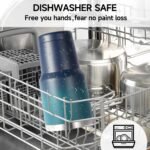 Volhoply 30oz Insulated Tumbler with Lid and Straw, Double Wall Inner & Outer 304 Stainless Steel Coffee Cup, Travel Mug Reusable Thermal Cup for Cold & Hot Drinks (Dark Night,1 Pack) - Image 6