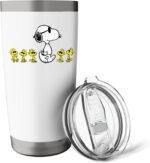 Snoopy and Woodstock Cool Crew Peanuts Design Stainless Steel Insulated Tumbler - Image 4
