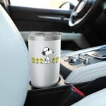Snoopy and Woodstock Cool Crew Peanuts Design Stainless Steel Insulated Tumbler - Image 5