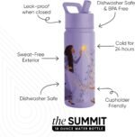Simple Modern Kids Summit Water Bottle with Straw Lid | Disney Wish 18oz Stainless Steel Cup Insulated Tumbler for Girls, School | Asha's Adventure - Image 3