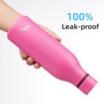 Insulated Water Bottle with Strap,18 oz Double Wall Stainless Steel Vacuum Bottles Metal Water Flask,Pink - Image 5