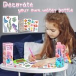7july Decorate Your Own Water Bottle Kits for Girls Age 4-6-8-10 (Stainless Steel),Mermaid Themed Painting Crafts,Fun Arts and Crafts Gifts Toys for Girls Birthday Christmas - Image 3