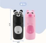 Ello Ellies 12oz Vacuum Insulated Stainless Steel Kids Water Bottle with Straw and Built-in Carrying Handle and Leak-Proof Locking Lid for School Backpack, Lunchbox and Outdoor Sports, Pig - Image 4