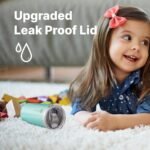 12 oz Small Tumbler with Straw- Stainless Steel Insulated Water Tumbler Cup for Women, Leak Proof Lid, Straw Brushes (Glitter RoseGold) - Image 6