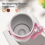 24 oz Stainless Steel Tumbler with Lid and Straw, Insulated Water Bottle Leak Proof for Hot and Cold, Portable Travel Coffee Mug, Reusable Coffee Cup for Women, Pink Dot - Image 4