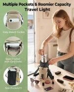 Water Bottle Holder with Strap 40/32 oz Crossbody Water Bottle Purse Bag for Women Men with Phone Pocket for Hiking Walking Gym Cycling - Image 4