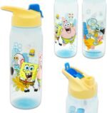 Spongebob Water Bottle Bundle - School Supplies Set with 20 Oz Drinking Cup, Stickers, More | Spongebob Reusable Water Bottle Set - Image 3