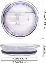 2 Pcs 3.64 INCH Tumbler Lids, Replacement Lids for Tumbler Travel Cup - Image 3