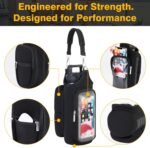 Magnetic Gym Bag for Men & Women - Water Bottle Holder, Crossbody Strap, Touchscreen Pocket & Creative Storage - Perfect for Gym, Running, Travel & Fitness Essentials - Image 6