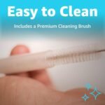 Jmoe USA Straws for Simple Modern Kids 14oz Water Bottle | Replacement Plastic Straws Designed for SM 14 oz Summit Bottle | 6-Pack Includes Cleaning Brush | Food Grade & BPA Free - Image 6