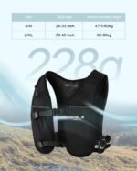 Running Vest with Running Water Bottle,Adjustable Reflective Hydration Vest with Waterproof Phone Holder for Women Men,Lightweight Water Vest for Outdoors - Image 3