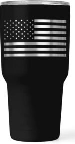 Patriotic 30oz Double Insulated Tumbler - Engraved American Flag Travel Mug - Image 4